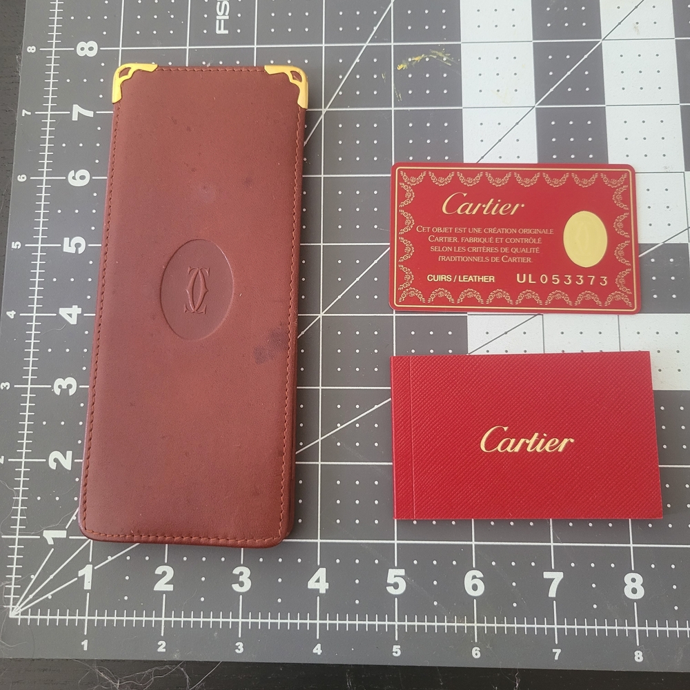 Cartier Red Leather Glasses Case